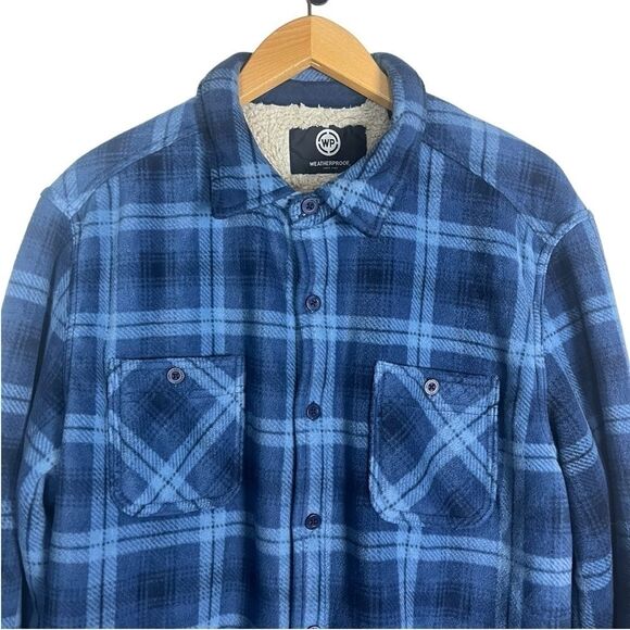 Weatherproof Blue Flannel Plaid Size XXL - Picture 7 of 10